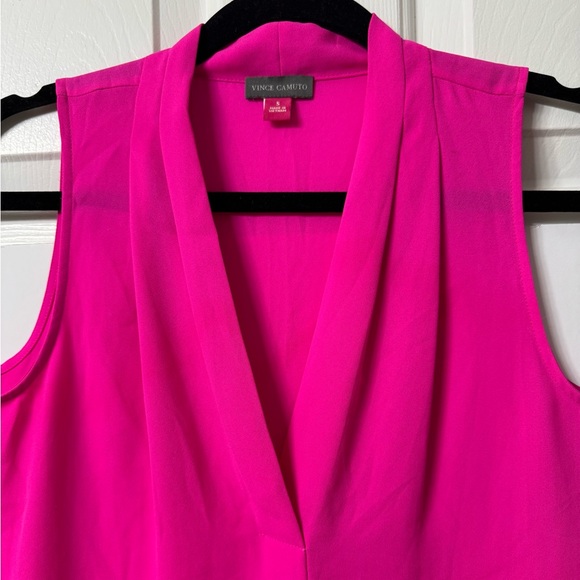 Vince Camuto Top, S, Fuschia, sleeveless V Neck NWOT - Picture 7 of 14